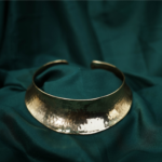 Wide Hammered handcrafted choker