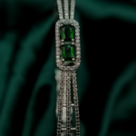 Charm green gemstones