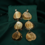 Floral cascading earring