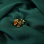 Monalisa gingko vintage stone rings