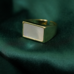 Rectangle princes adjustable ring