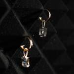 Rose gold stone studs