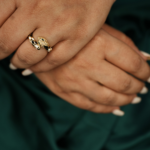 Trends snake adjustable ring