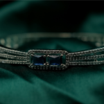 charm Royal blue gemstone cuff-1