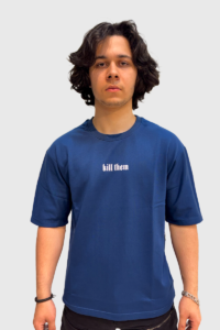 cherubic face navy blue front
