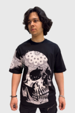 paisley skull black front full